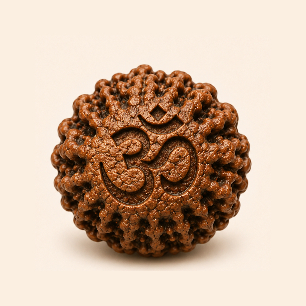 Jaap108 app icon — a rudraksha bead with the Om symbol